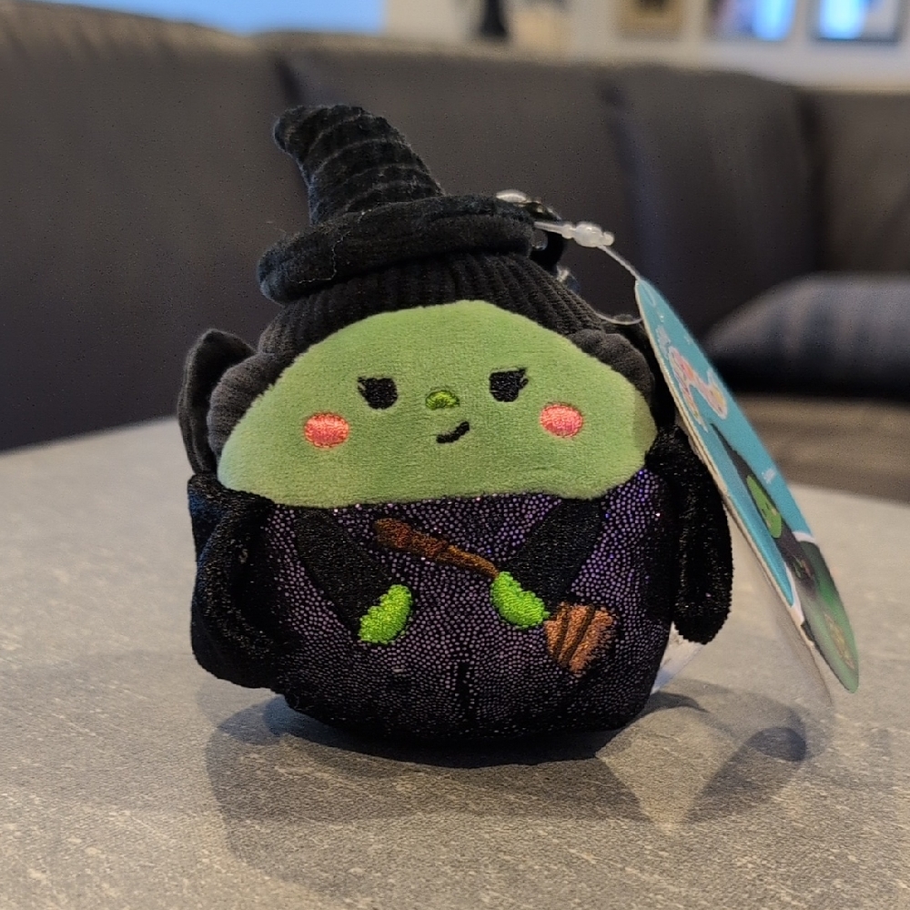 NWT Wicked Elphaba Witch Squishmallows Clip On